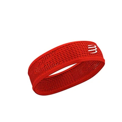 Immagine di Compressport Thin Headband On/off, Corsa Unisex Adult, Rosso, Uniq Size