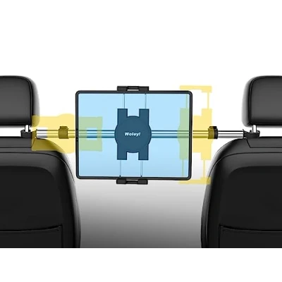Immagine di Supporto Tablet Poggiatesta Auto, woleyi Porta Sedile Posteriore Dell&#039;auto con Anti shake rotazione di 360, per iPad Pro 12.9 10.5 9.7 Air Mini, Samsung Tab, Nintendo Switch, iPhone 4 13&quot;
