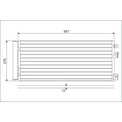 Immagine di VALEO 822574 Condensatore con essiccatore Alluminio 278 OPEL: Corsa E Hatchback, Adam