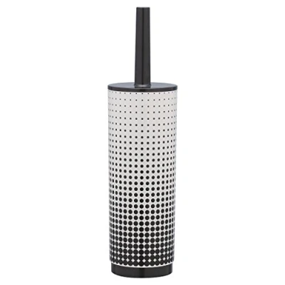 Immagine di Sealskin Spazzolino per WC Speckles ABS, Nero/Bianco, Plastica, 9.8 x 37.3 cm Accessori Il Bagno