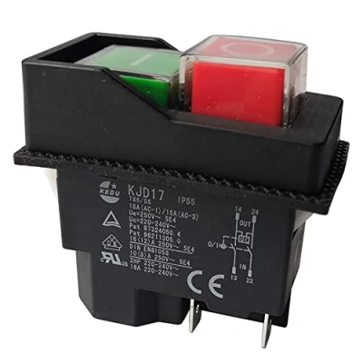 Immagine di Interruttori elettromagnetici a pulsante per KJD17 220V 4 Pin Terminali