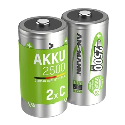 Immagine di Ansmann maxE HR14 Batteria ricaricabile 1/2 Torcia (C) NiMH 2500 mAh 1.2 V 2 pz.