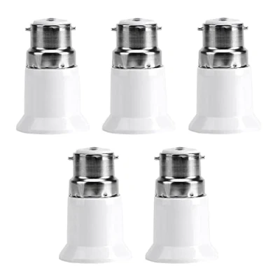 Immagine di Hsthe Sea 5x convertitore presa da B22 a E27, adattatore, base lampada, adattatore portalampada, lampada per lampade e lampadine LED CFL