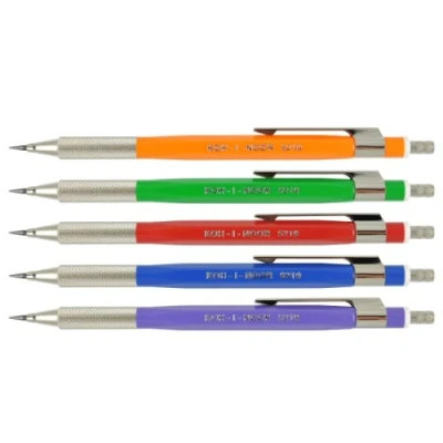 Immagine di Koh I Noor 5 Matite portamine, colori assortiti, clip in metallo, modello No. 5219