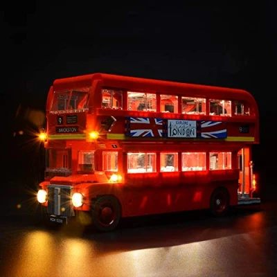 Immagine di BRIKSMAX Kit di Illuminazione a LED per London Bus, Compatibile con Il Modello Lego 10258 Mattoncini da Costruzioni Non Include Set Lego…
