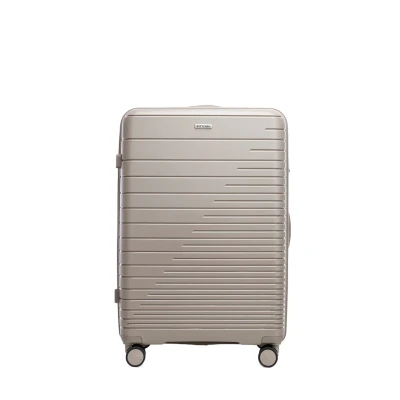 Immagine di WITTCHEN valigia da viaggio grande trolley check in guscio rigido polipropilene Maniglia telescopica Quattro rotelle girevoli Chiusura a combinazione TSA Fuerta Line Beige