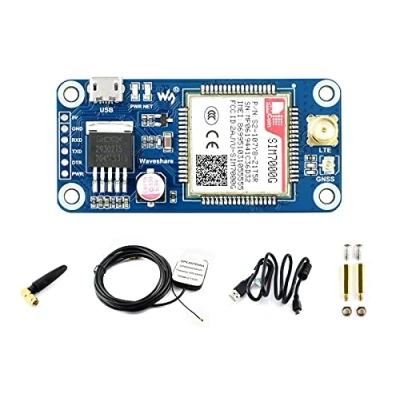 Immagine di SIM7000G NB IoT/Cat M/EDGE/GPRS HAT For Raspberry Pi Series, Low Power Narrow Band Cellular IoT Communication Module,GNSS Positioning, Support Global