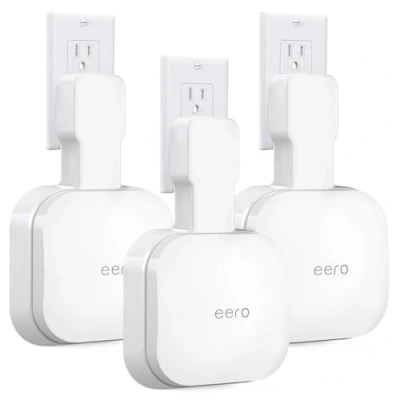 Immagine di supporto da parete per eero Pro 6e/Pro 6, senza fili disordinati, salvaspazio, staffa di compatibile con 6 Mesh Wi Fi System Extender Router (confezione 3)