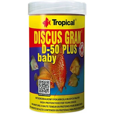 Immagine di discus GRAN D 50 PLUS BABY 250ml / 130g Granuli ad alto contenuto proteico e affondamento lento per giovani