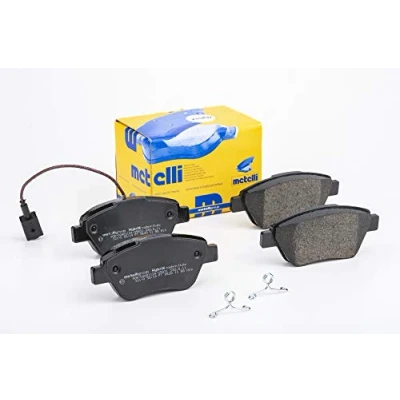 Immagine di metelligroup 22 0321 0 Pastiglie Freno Anteriori E Posteriori, Made in Italy, Pezzo di Ricambio per Auto/Automobile, Kit da 4 Pezzi, Certificate ECE R90, Prive Rame
