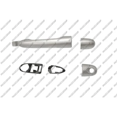 Immagine di PRASCO RN8208017 Maniglia Apriporta Esterno, posteriore Sx, anteriore Dx, Dx argento RENAULT: Koleos I