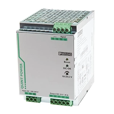 Immagine di Phoenix Contact QUINT PS/1AC/24DC/20 Alimentatore per guida DIN 24 V/DC 20 A 480 W Num. uscite:1 x Contenuto 1 pz.