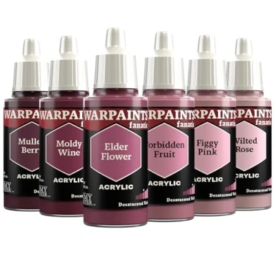 Immagine di The Army Painter, Warpaints Fanatic Flexible Triad: Desaturated Violets, 6x18 ml di Colori Acrilici modellismo per Miniature Dnd e Warhammer 40k