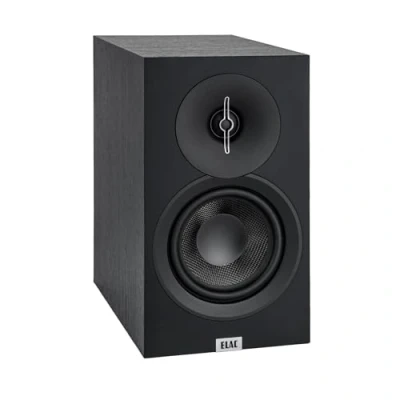 Immagine di ELAC Debut 3.0 DB53 BK Altoparlante da mensola, 1 coppia, tweeter a cupola in alluminio 2,5 cm e woofer fibra aramidica Bass Reflex 13,3 cm, colore: Nero cenere