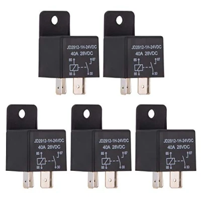 Immagine di Ehdis 2pcs Relè Auto 4 Pin 24V 40A SPST Modello No .: JD2912 1H 24VDC 28VDC, Interruttori e antipasti, rele per Auto, Camion, Barche Marine, lampade, ECC