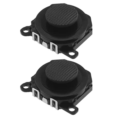 Immagine di 2pcs 3D Pulsante Analogico Joystick Stick Sostituzione Compatibile con PSP 1000 di Controllo in Plastica, Nero