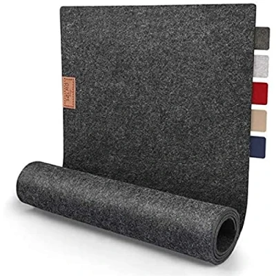 Immagine di Sølmo Runner da Tavola in Feltro 150x40cm Natalizio Tavolo Moderno con Pelle Resistente al Calore Lavabile per il