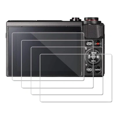 Immagine di OOTSR (Pacco da 4) Proteggi Schermo compatibile per Canon G7X Mark II G9X G9XII G5X, Protezione in Vetro Temperato G5X [Resistere ai Graffi]