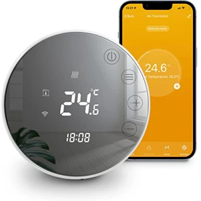 Immagine di Beok Tuya Termostato Smart Wifi per Riscaldamento Elettrico Programmabile Ambiente a Parete Compatibile con Alexa 16A TGR86WIFI EP