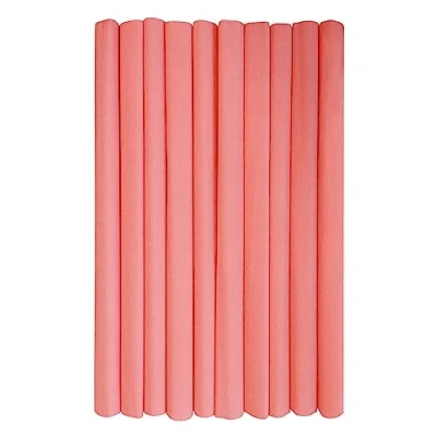 Immagine di Interdruk rotoli di carta crespa multiuso per lavoretti e decorazioni bambini Confezione da 10 (50 cm x 200 cm, 28 g/m2) salmone