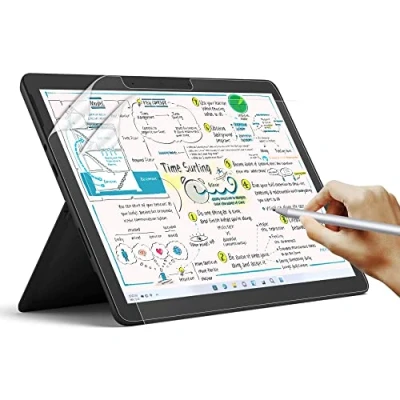 Immagine di SUEEWE [2 Pezzi] Effetto Carta Pellicola per 13&quot; Microsoft Surface Pro 11(2024)/Pro 9(2022)/Pro 8(2021)/Pro X(2021&amp;2019), Feel Like Opaca Paper in PET Disegnare Schizzi Scrittura