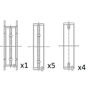Immagine di FAI AutoParts BM1021 STD Cuscinetto albero a gomito FIAT: Strada Pick up, 500L, Doblo II Van / Station Wagon, OPEL: Corsa D Hatchback