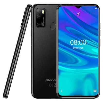 Immagine di Android 10 Smartphone Offerta Ulefone NOTE 9P, 6,52&quot; Cellulare 16MP Quad Camera, Octa Core 4GB + 64GB, 3 slot Per Schede, Dual SIM, Batteria 4500mAh OTG, Sblocco Viso+Impronta Digitale GPS Nero