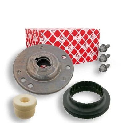 Immagine di FEBI BILSTEIN 27998 Supporto ammortizzatore a molla Assale anteriore con materiale di montaggio cuscinetto sfere Gomma SAAB: 9 3 Station Wagon