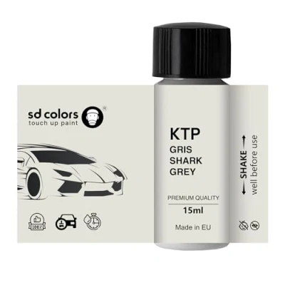 Immagine di SD COLORS GRIS SHARK GRIGIO KTP New Ritocco Vernice 15 ML RIPARAZIONE SCRATCH CHIP PENNELLO COLORE CODICE (SOLO VERNICIA)