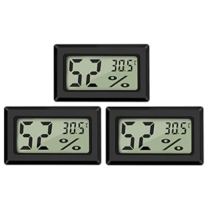Immagine di Thlevel 3PCS Mini Termometro Ambiente Interno Digitale Igrometro per Interni Misuratore di Umidità Temperatura Effetto, Serra, Home, Office (Campo misura: 50C +70C)