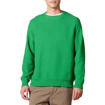 Immagine di Amazon Essentials Maglione Girocollo in Cotone Testurizzato vestibilità Oversize Uomo, Verde, 6XL Plus Tall