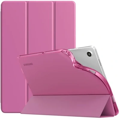 Immagine di TiMOVO Custodia Compatibile con Samsung Galaxy Tab A9+/A9 Plus 11&quot; 2023 SM X210/X216/X218, Cover Posteriore Sottile e Morbido in TPU Traslucido Smerigliato, Rosa Viola