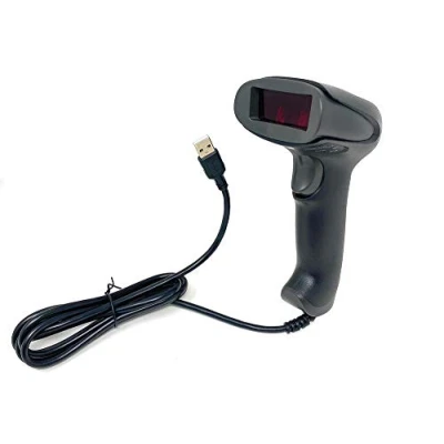 Immagine di Vetrineinrete® Barcode scanner lettore codici a barre bar code ottico pistola usb F39