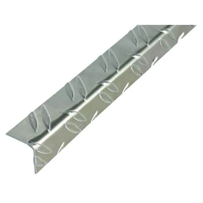 Immagine di Alberts 468873 Profilo angolare tipo “mandorlato alluminio, nudo 1000 x 41,2 mm