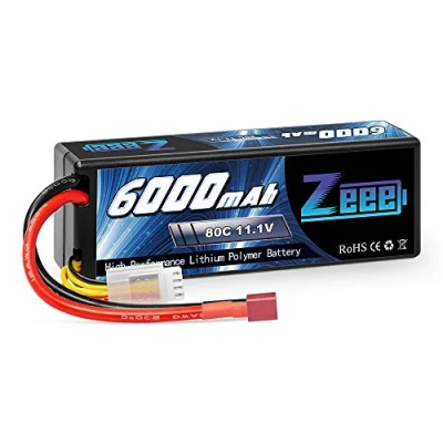Immagine di Zeee 3S Lipo Batteria 11,1V 80C 6000mAh RC Hardcase con Connectore Deans T Spina per Evader BX Veicolo Auto LKW Truggy Nave Modells Hobby