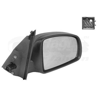Immagine di Specchio retrovisore esterno Van Wezel 3781818 Dx con la prima mano completo, convesso, per regolazione elettrica specchio, termico