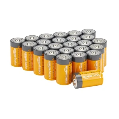 Immagine di Amazon Basics Batterie alcaline Mono D, 1.5 volt, per uso quotidiano, confezione da 24 (l’aspetto potrebbe variare dall’immagine)