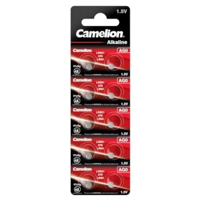 Immagine di Camelion Alkaline Batterie A Bottone, Ag0 / G0 Lr521 Sv Ac Re379 V379 Sr521Sw 280 59/379, 1.5V 10 Pieces