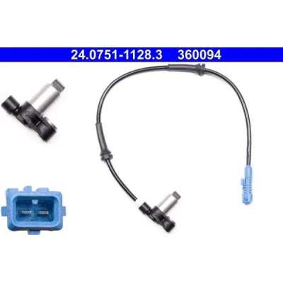 Immagine di ATE 24.0751 1128.3 Sensore ABS 515 PEUGEOT: 106 II Hatchback, CITROËN: Saxo Hatchback