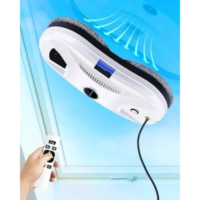 Immagine di LIECTROUX YW610 robot pulitore per vetri con spruzzatura automatica dell&#039;acqua, di a distanza, automatico finestre interne/esterne