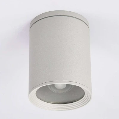 Immagine di Lucande Faretto soffitto Minna, cilindrico, grigio argento