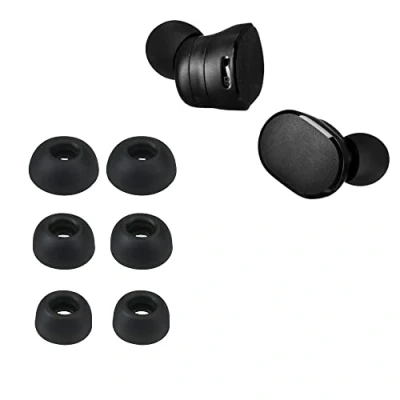 Immagine di kwmobile 6X Auricolari di Ricambio Compatibile con JBL Tune 130 NC TWS Gommini sostitutivi in Silicone 3 Misure Nero