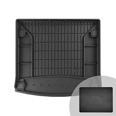Immagine di FROGUM ProLine 3D Esclusivo Tappetino Vasca Baule Bagagliaio in gomma perfetto per Volkswagen Touareg III dal 2018 Comodo organizzatore Bordi più alti