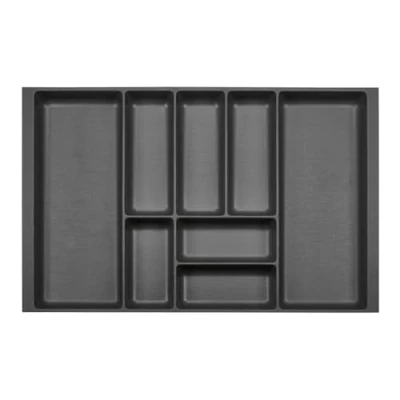 Immagine di ORGA BOX 2 Portaposate profondità: 461 x larghezza: 709 mm antracite con struttura in tela per cassetto Nobilia da 80 cm fino al 07/2012