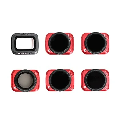 Immagine di JONGSUN 6Pack Set Filtri ND (UV CPL ND8/PL ND16/PL ND32/PL ND64/PL) compatibile con DJI Mavic AIR 2 Drone (non 2S)