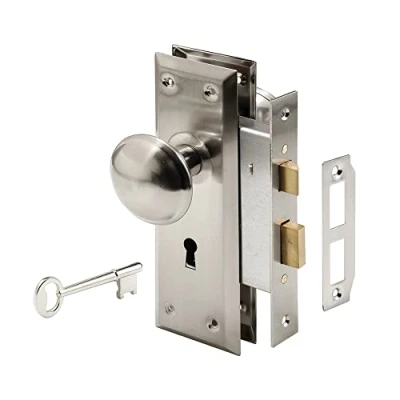 Immagine di prime line Products e 2330 Keyed Mortise set, finitura in nichel satinato
