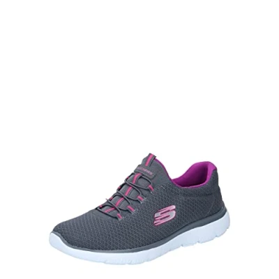 Immagine di Skechers Summits Top Player, Scarpe da Ginnastica Donna, Grey Charcoal Black Purple, 40 EU