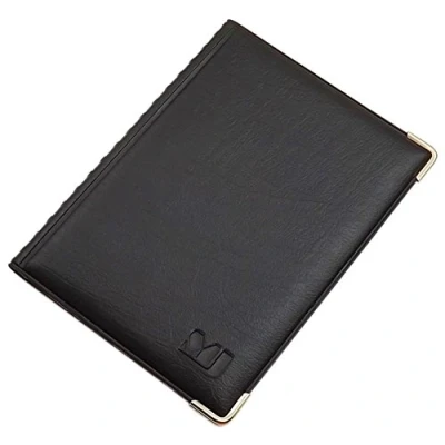 Immagine di Porta carte d&#039;identità e di credito con 10 scomparti MJ Design Germany Made in UE diversi colori designs (Design 4 / Nero)