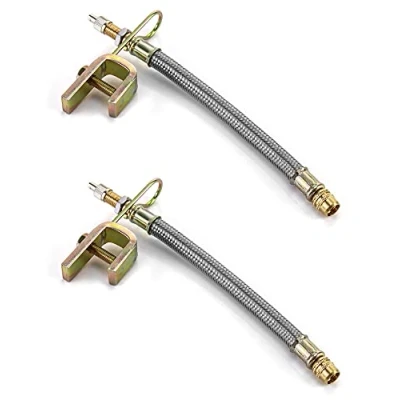 Immagine di QWORK® 2 Pezzi 18cm Estensione Valvola Adattatore Ruota, Prolunga Pneumatici per Camion Bus RV Auto