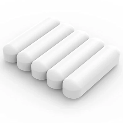 Immagine di Labasics 5 Pack Set di Barra Agitazione, 30 mm Ancorette Magnetiche Rivestite in PTFE Mescolatore da Laboratorio Mixer Bianco per Agitatori, PK